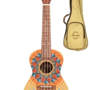 Ukulele koncertowe Bamboo The Shine MANDALA + POKROWIEC