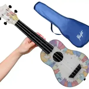 Ukulele Sopranowe W KOTKI - Flight Kitty Travel + Pokrowiec