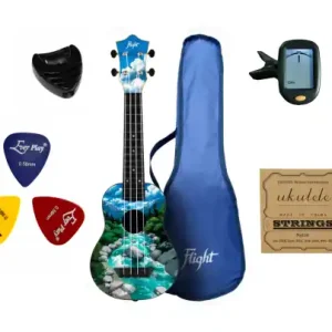 Ukulele Sopranowe Flight TUS30 SLO + Zestaw Akcesoriów