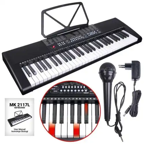 Keyboard Edukacyjny MK2117L z Mikrofonem Dla Dzieci