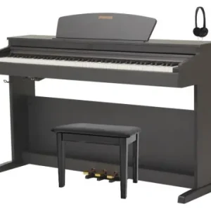 Pianino Cyfrowe Dynatone SLP-175 Czarne + Ława i Słuchawki