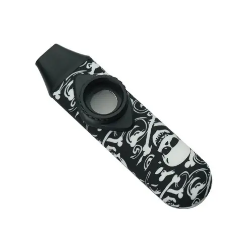 Kazoo Plastikowe CZARNE CZASZKA - Flet Rzezańców Mirliton