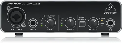 Behringer UMC22 U-Phoria Interfejs USB