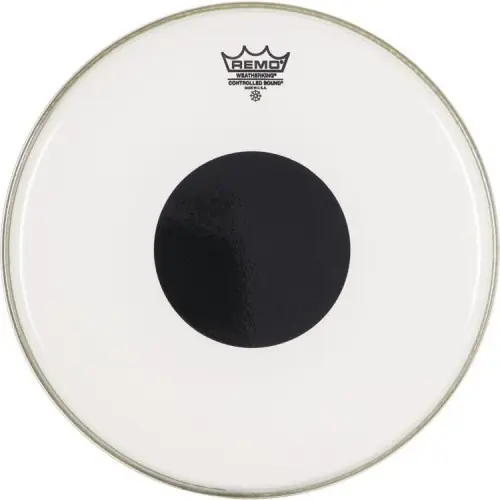 Remo 13" Controlled Sound Clear w/Top Dot
