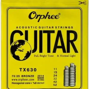 Struny do Gitary Akustycznej - Orphee TX630 11-52 Acoustic Strings