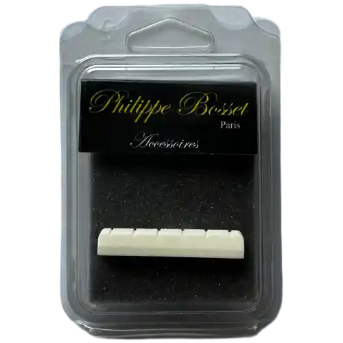 Phillipe Bosset ACC05 Siodełko mostek gitarowy z kości naturalnej 52x6x9 mm