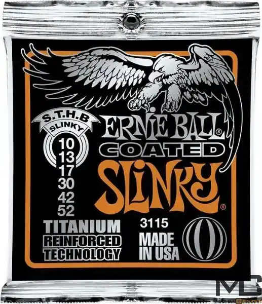 Ernie Ball 3115 Coated Slinky Titanium RPS - struny do gitary elektrycznej