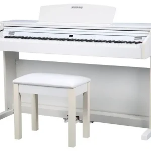Dynatone SLP-150 WH - domowe pianino cyfrowe z ławą