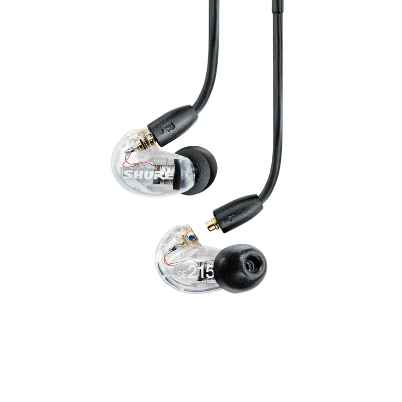 Shure SE215CL - słuchawki douszne przezroczyste