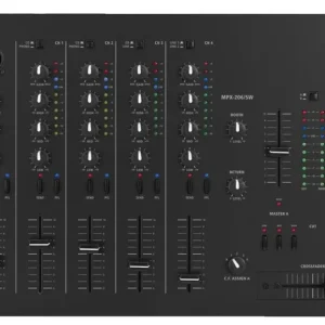 IMG Stage Line MPX 206/SW - mikser DJ 4 kanaly stereo 2 kanały mikrofonowe