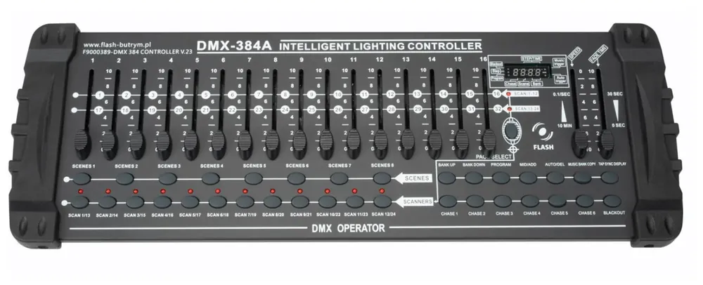Flash DMX 384 CONTROLLER - sterownik V.23