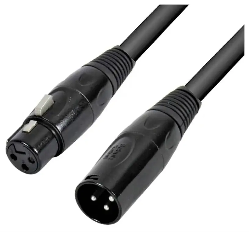 MC Audio MS10SB 12 DMX - przewód DMX 12m, 110 Ohm, XLR-XLR 3-pin 12m, złącza czarne