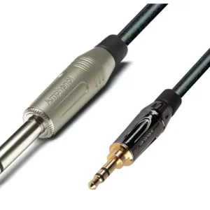 MC Audio MS3AMJJP 5 - przewód mini jack stereo-jack mono 5m, konwerter stereo-mono, sumator kanałów audio