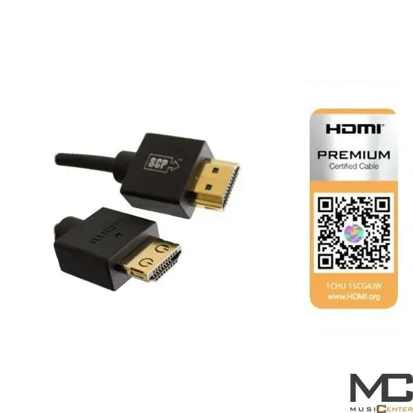 SCP SCP 991UHD - kabel HDMI super cienki najwyższej jakości 0,5m