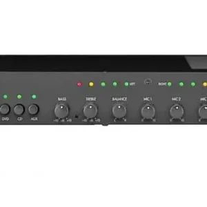 Monacor SA 250/SW - powermikser stereo 2x50W 4-8 om wzmacniacz do karaoke