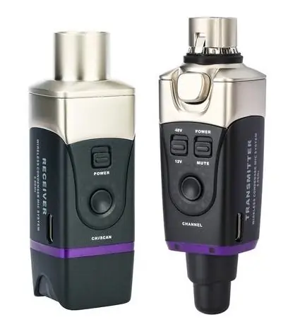XVive U35C Microphone Wireless System for Condenser Microphones 5.8 GHz zestaw bezprzewodowy do mikrofonu pojemnościowego