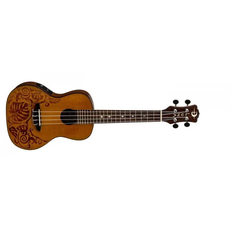 Luna Uke Lizard Concert Solid Cedar Top Ukulele Koncertowe EQ
