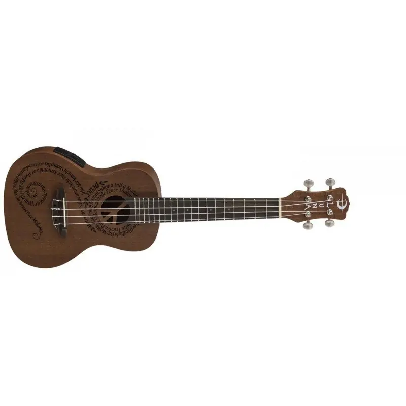 Luna Mahogany Maluhia Peace Concert - ukulele koncertowe elektryczne