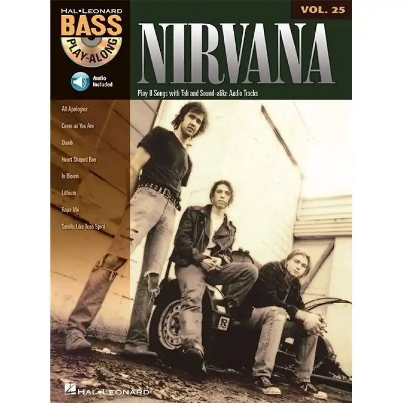 Hal Leonard Nirvana Bass Play Along