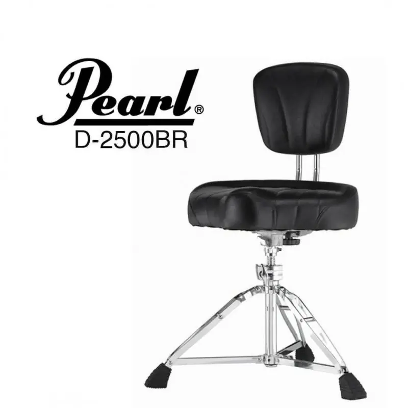 Pearl D-2500DB stołek gwintowany z oparciem