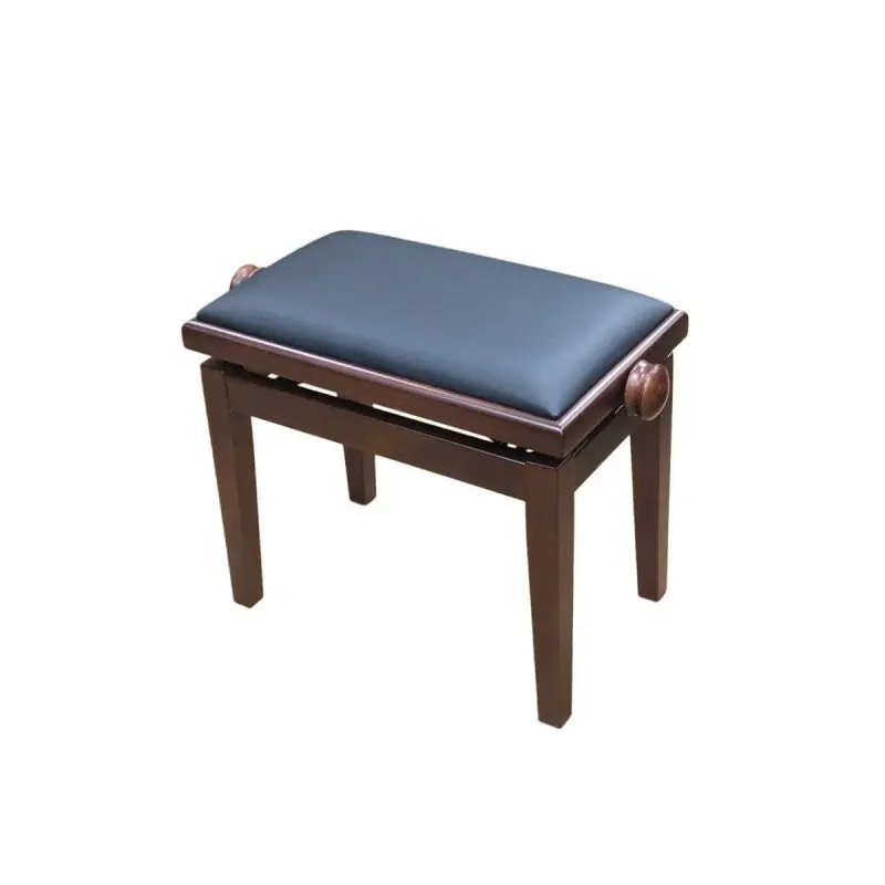 Piano Fiks PK-100 B45 L34 Ława do pianina ciemny orzech mat czarna skóra