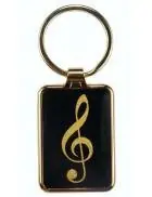 Agifty K1062 KeyChain Klucz wiolinowy brelok metalowy złoty