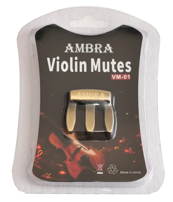 Ambra VM-01 BK tłumik skrzypiec metalowy